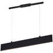 Krista LED 25 inch Satin Black Pool Table Light Ceiling Light