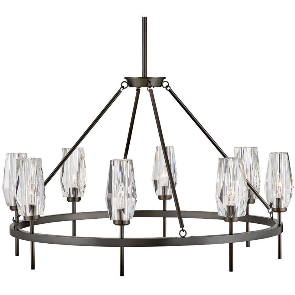 Ana 8 Light 36 inch Black Oxide Indoor Chandelier Ceiling Light