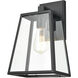 Grant 1 Light 13 inch Powder Coated Black Outdoor Wall Sconce
