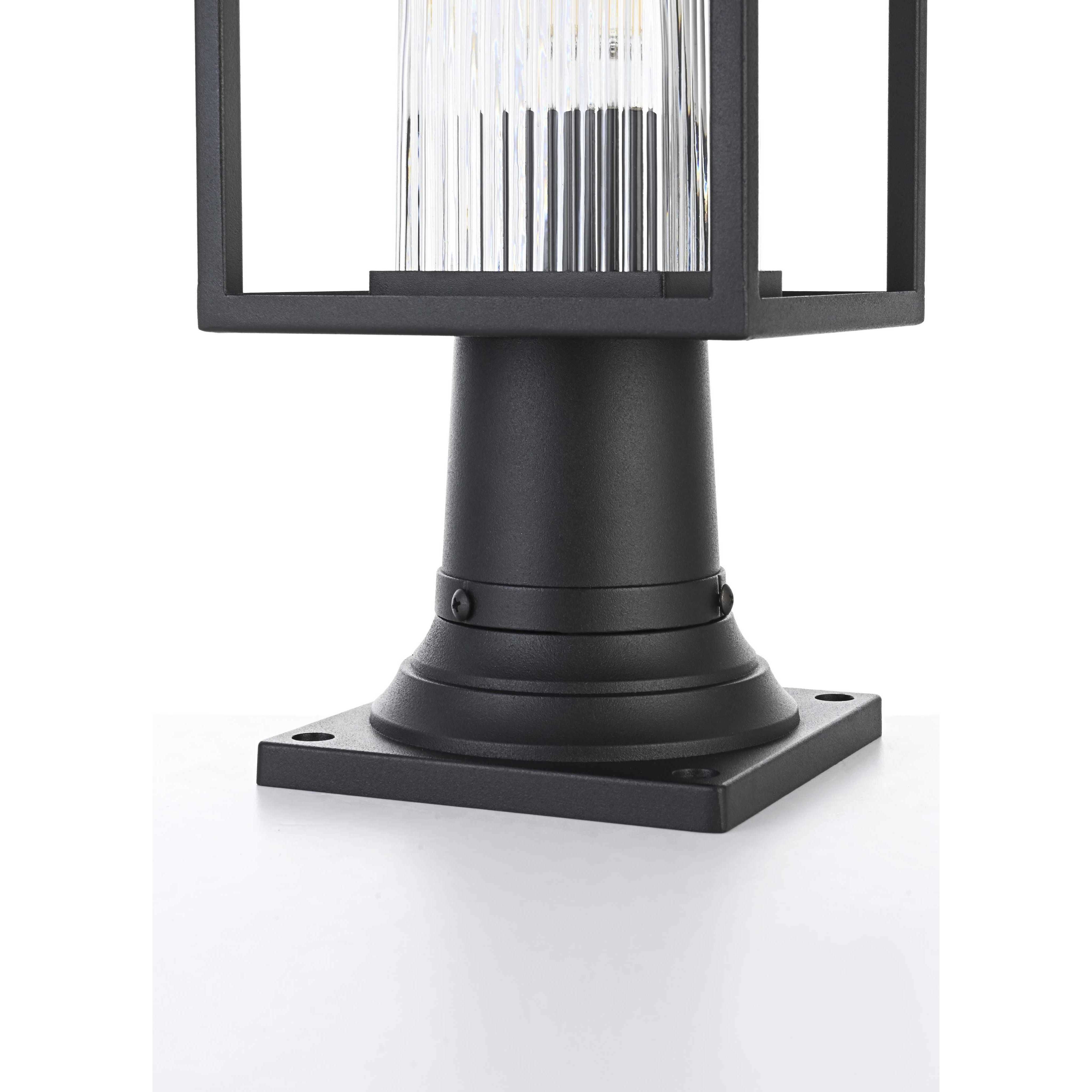 Dover 1 Light 14.5 inch Black Outdoor Post Light
