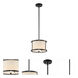 Lemuria 1 Light 10.5 inch Black Mini Pendant Ceiling Light