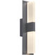 Sean Lavin Lyft LED 18.5 inch Charcoal Outdoor Wall Light in LED 80 CRI 3000K, Surge Protection, Diffuser, Integrated LED