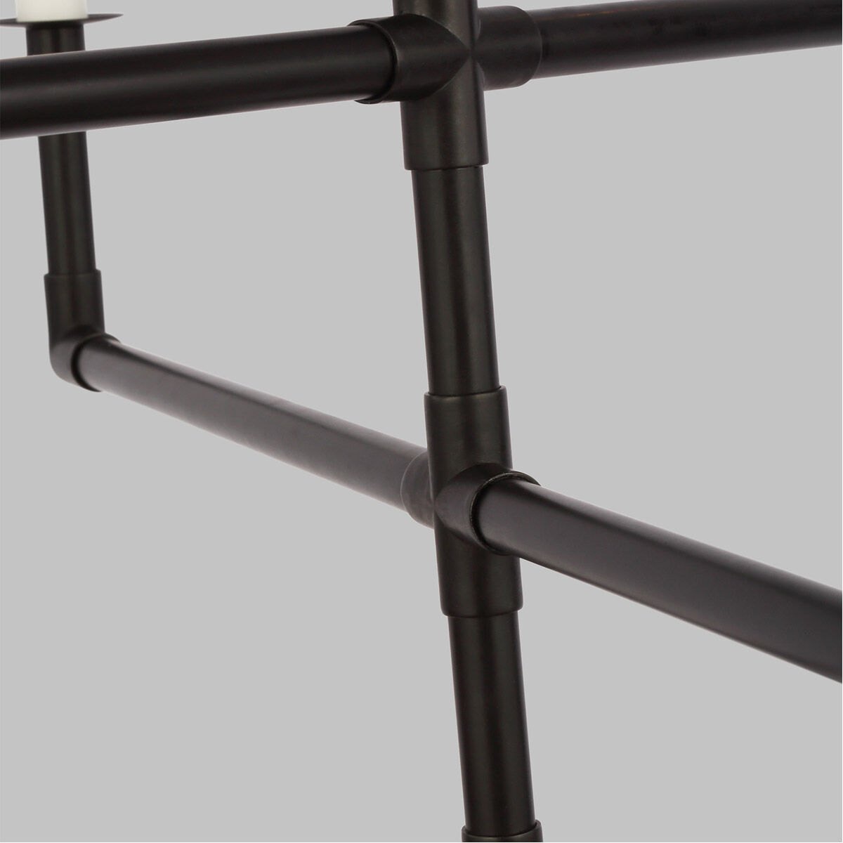 C&M by Chapman & Myers Bayview 6 Light 32 inch Aged Iron Chandelier Ceiling Light