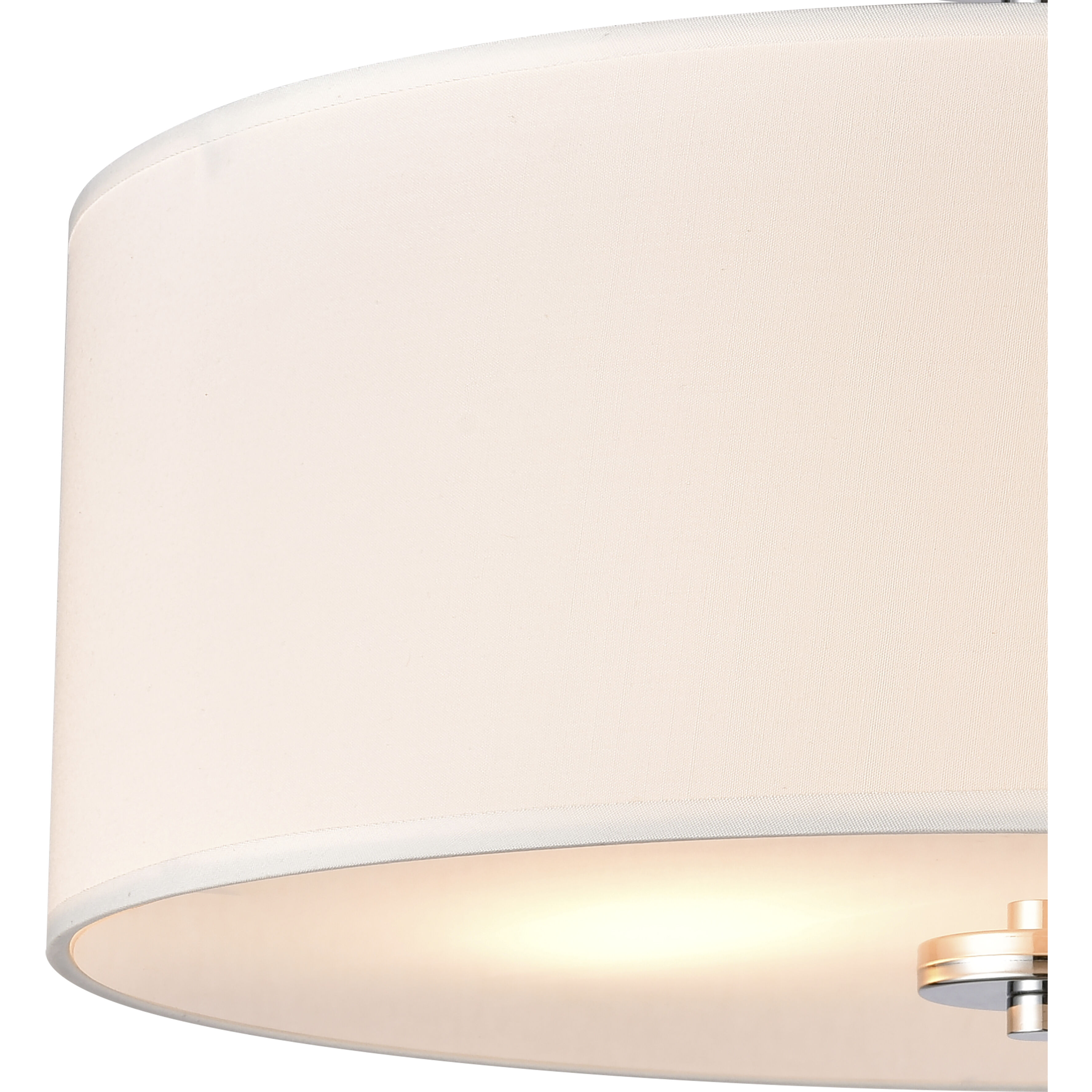 Oak Valley 2 Light 16 inch Chrome Semi Flush Mount Ceiling Light