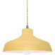 Radiance LED 11.5 inch Muted Yellow and Brushed Nickel Pendant Ceiling Light