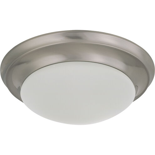 Brentwood 1 Light 12 inch Brushed Nickel Flush Mount Ceiling Light