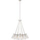 kate spade new york Thoreau 19 Light 34 inch Polished Nickel and Cream Chandelier Ceiling Light, Large