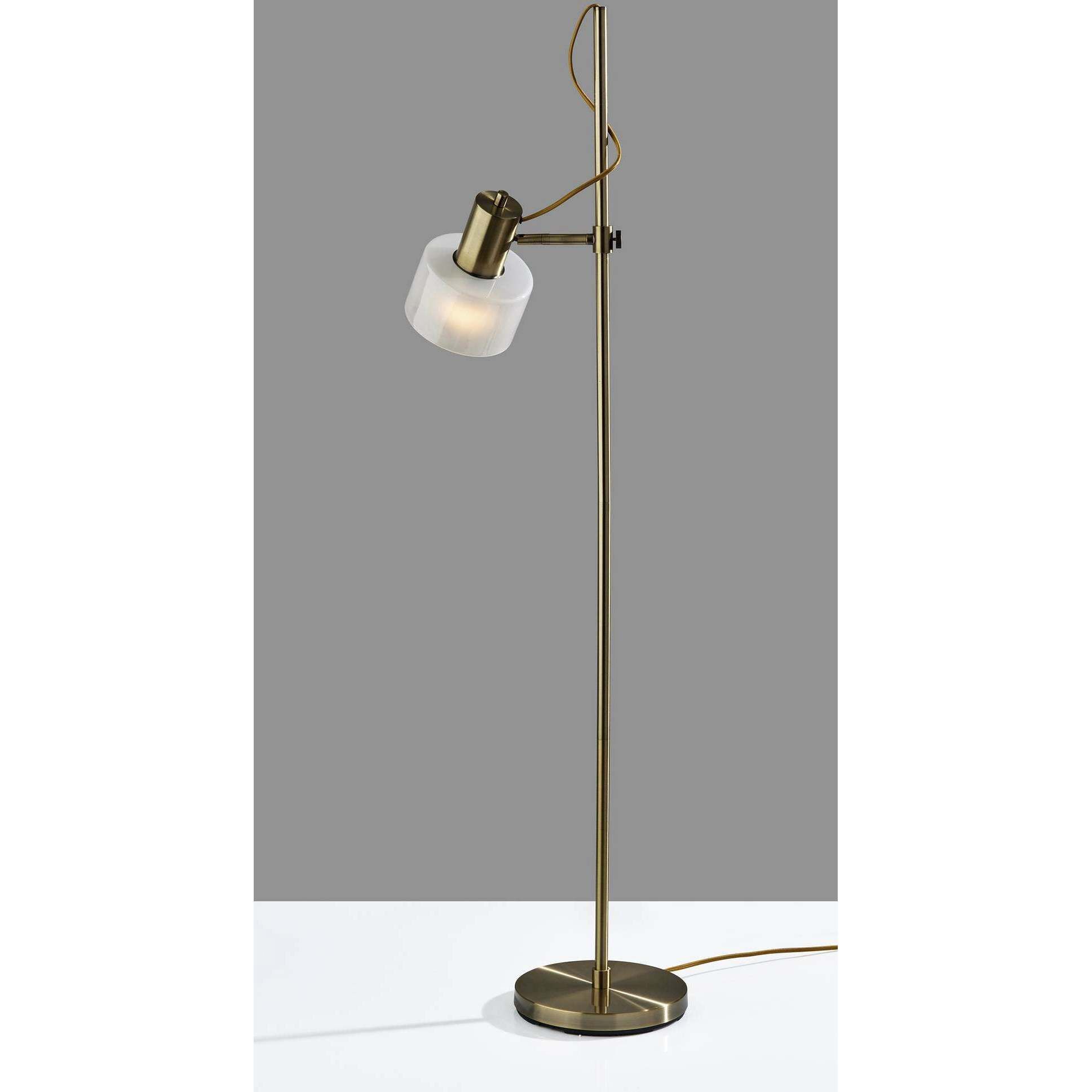Rhodes 56 inch 40.00 watt Antique Brass Floor Lamp Portable Light