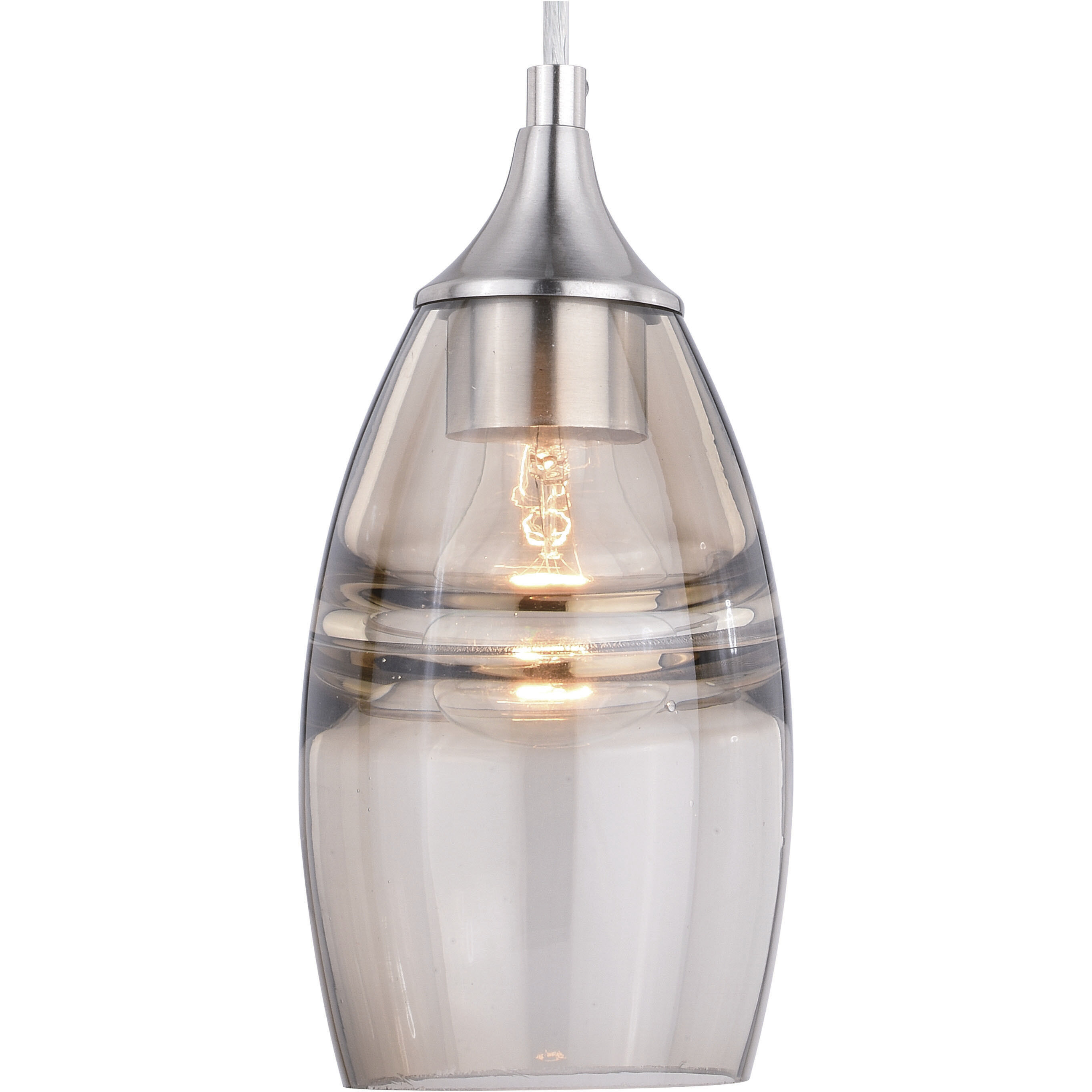 Milano LED 4.75 inch Satin Nickel Mini Pendant Ceiling Light