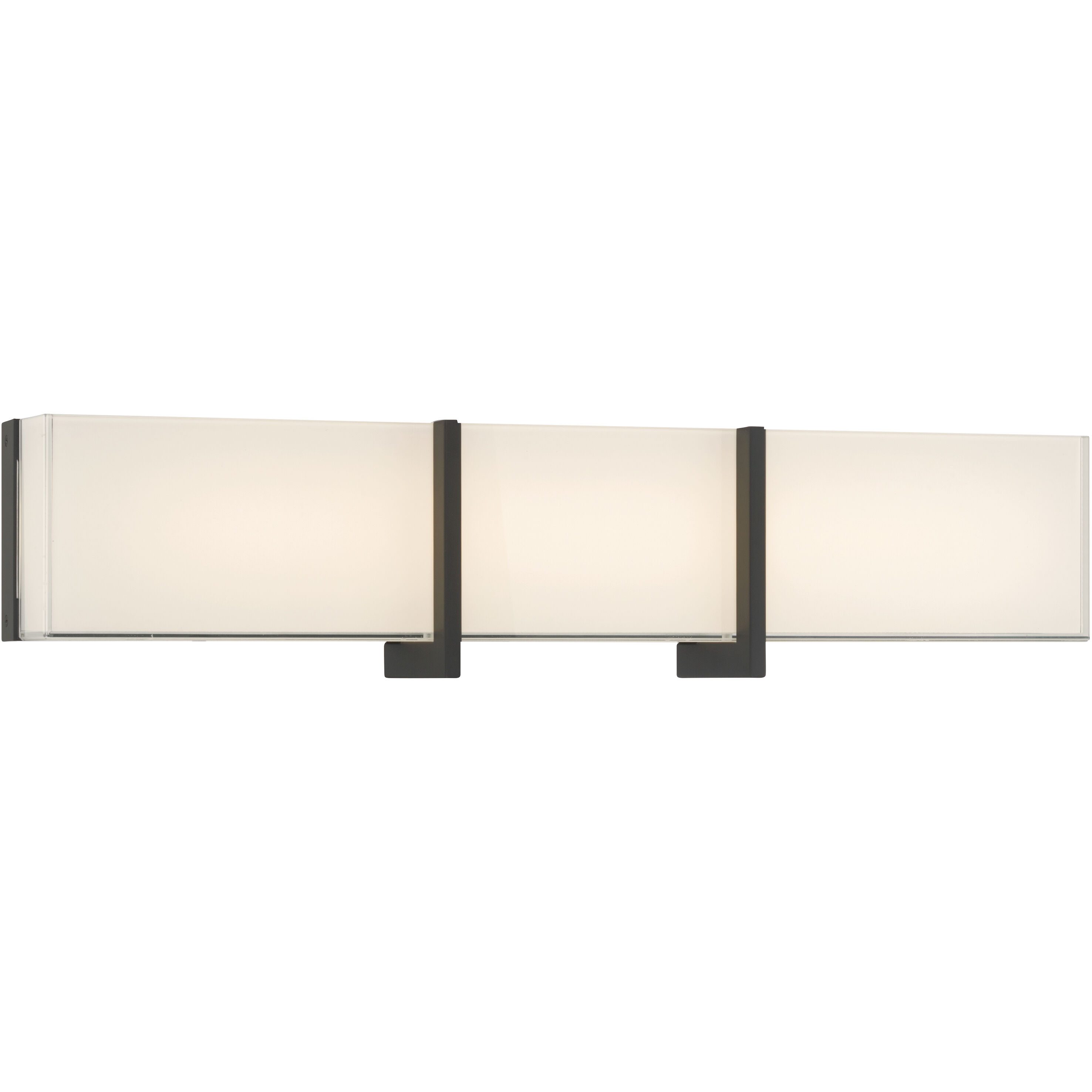 High Rise LED 24.25 inch Dark Matte Black Bath Bar Wall Light