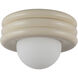 Alora Mood Harvey 1 Light 12 inch Pearl White Semi-Flush Mount Ceiling Light