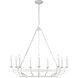 C&M by Chapman & Myers Brighton 9 Light 41.5 inch Aged Pewter Chandelier Ceiling Light