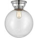 Aditi XX-Large Beacon LED 12 inch Polished Chrome Flush Mount Ceiling Light in Seedy Glass, Aditi