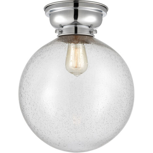 Aditi XX-Large Beacon LED 12 inch Polished Chrome Flush Mount Ceiling Light in Seedy Glass, Aditi