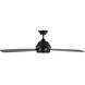 Ikon 52 inch Midnight Black Indoor/Outdoor Ceiling Fan