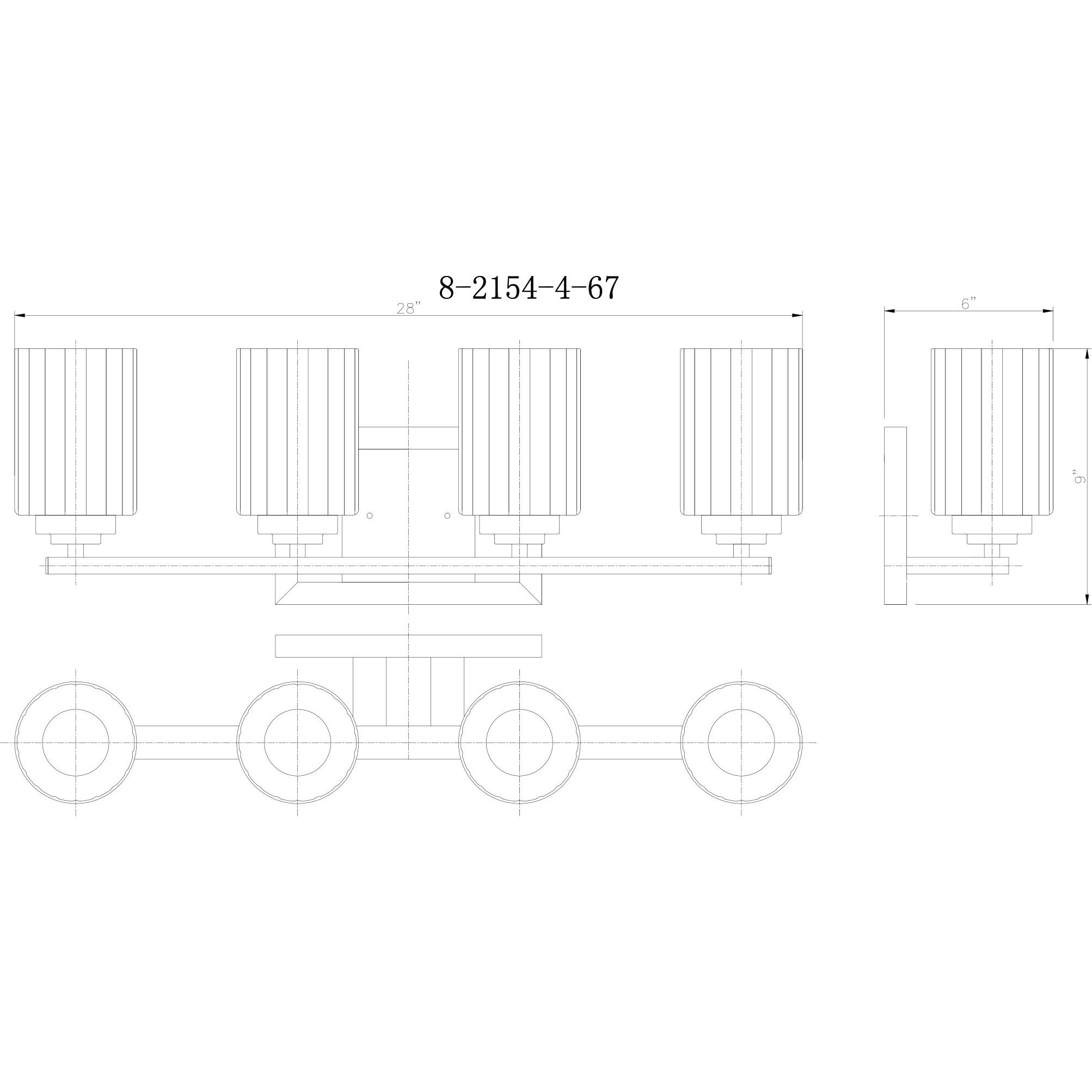 Redmond 4 Light 27.5 inch Matte Black with Polished Chrome Accents Bathroom Vanity Light Wall Light