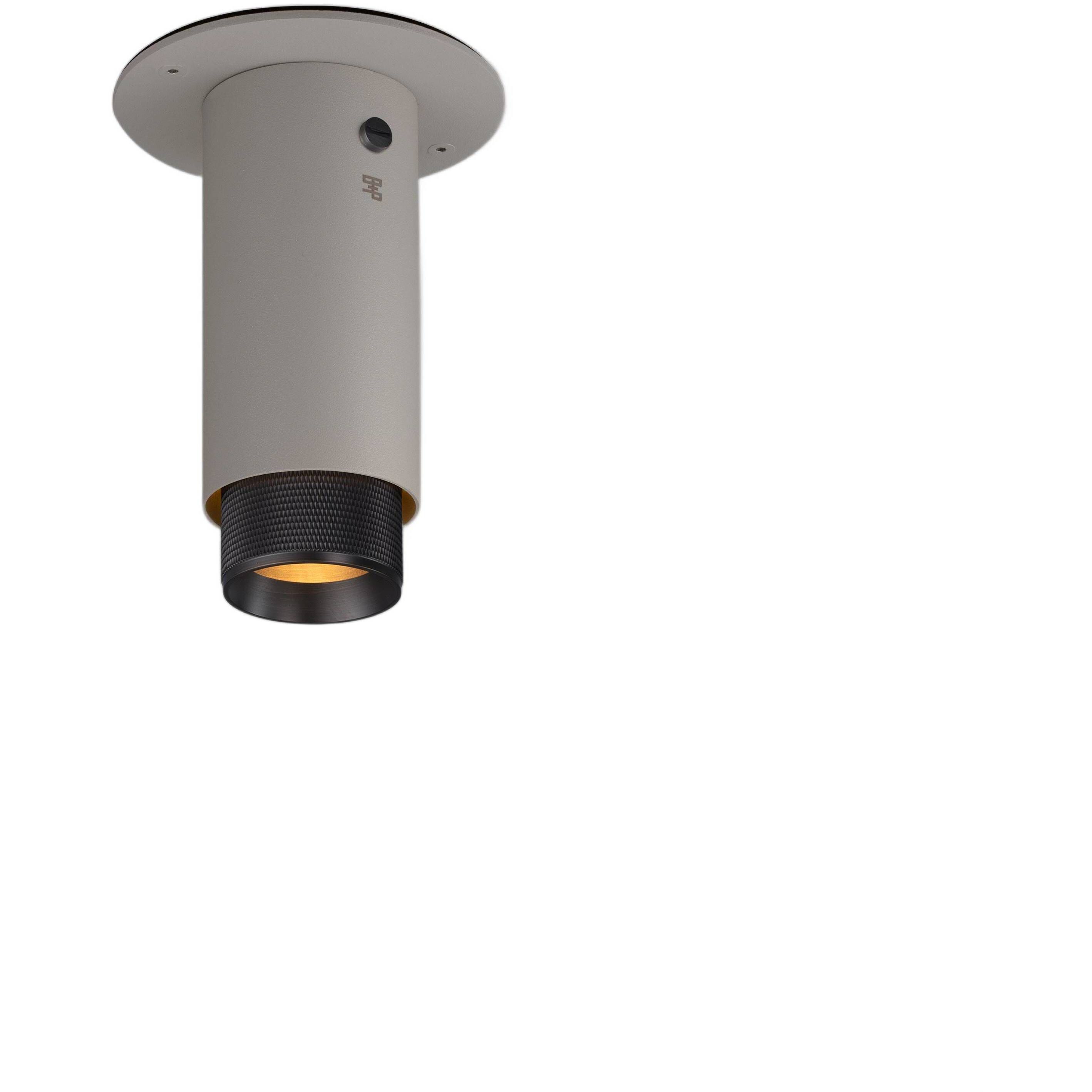 Exhaust Surface 1 Light 110-120 Stone / Smoked Bronze Spotlight Ceiling Light