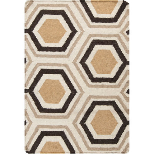 Fallon 36 X 24 inch Camel, Dark Brown, Beige Rug