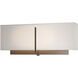 Exos 2 Light 16.5 inch Ink ADA Sconce Wall Light in Flax