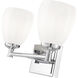 Oren 2 Light 16 inch Chrome Bath Vanity Light Wall Light