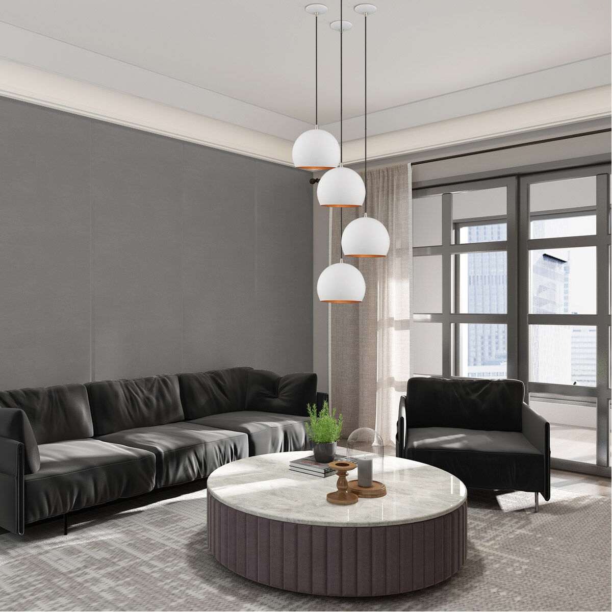 Allison 1 Light 10 inch White Mini Pendant Ceiling Light