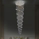 Double Spiral 12 Light 32 inch Chrome Flush Mount Ceiling Light