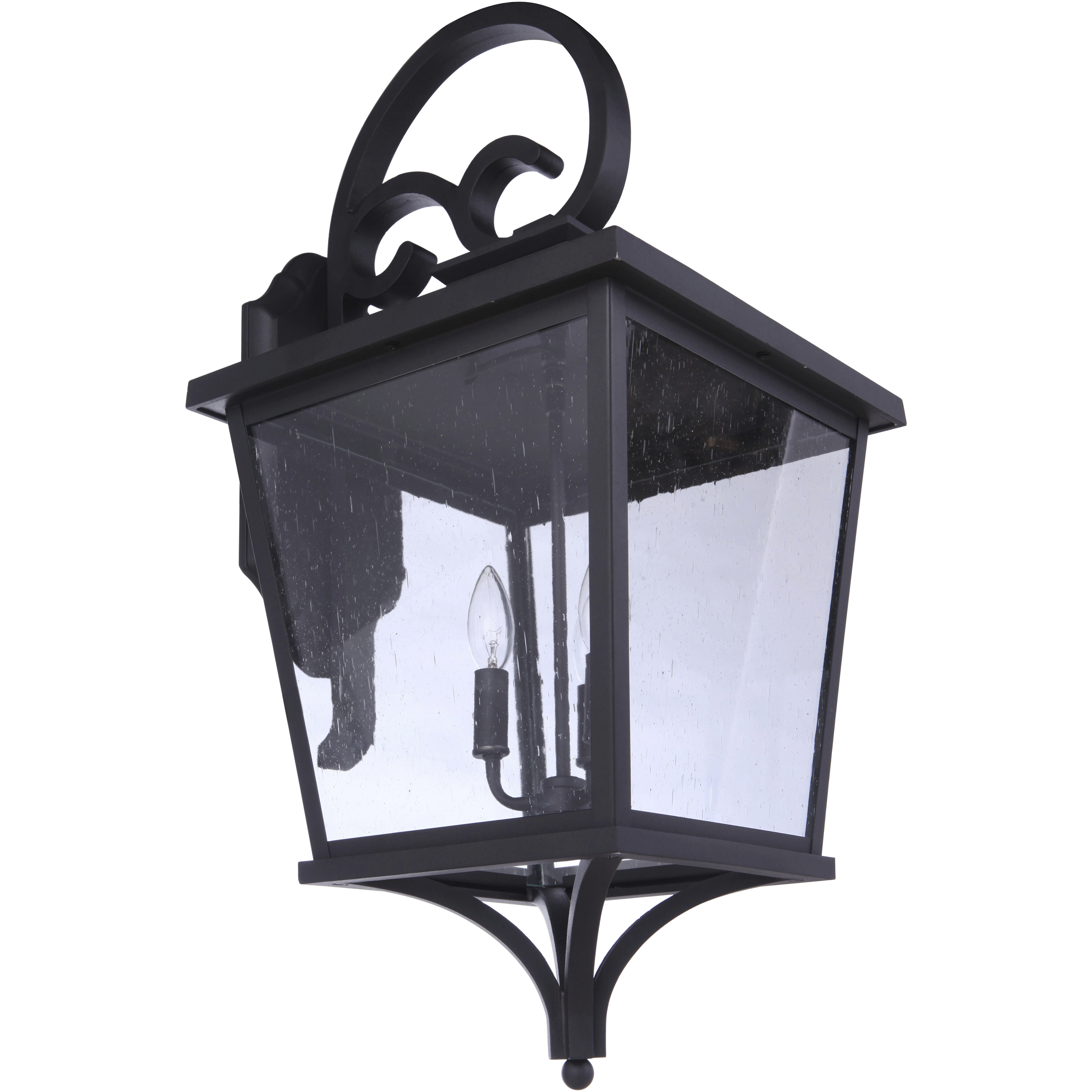 Tillman 3 Light 30.5 inch Textured Black Outdoor Wall Lantern