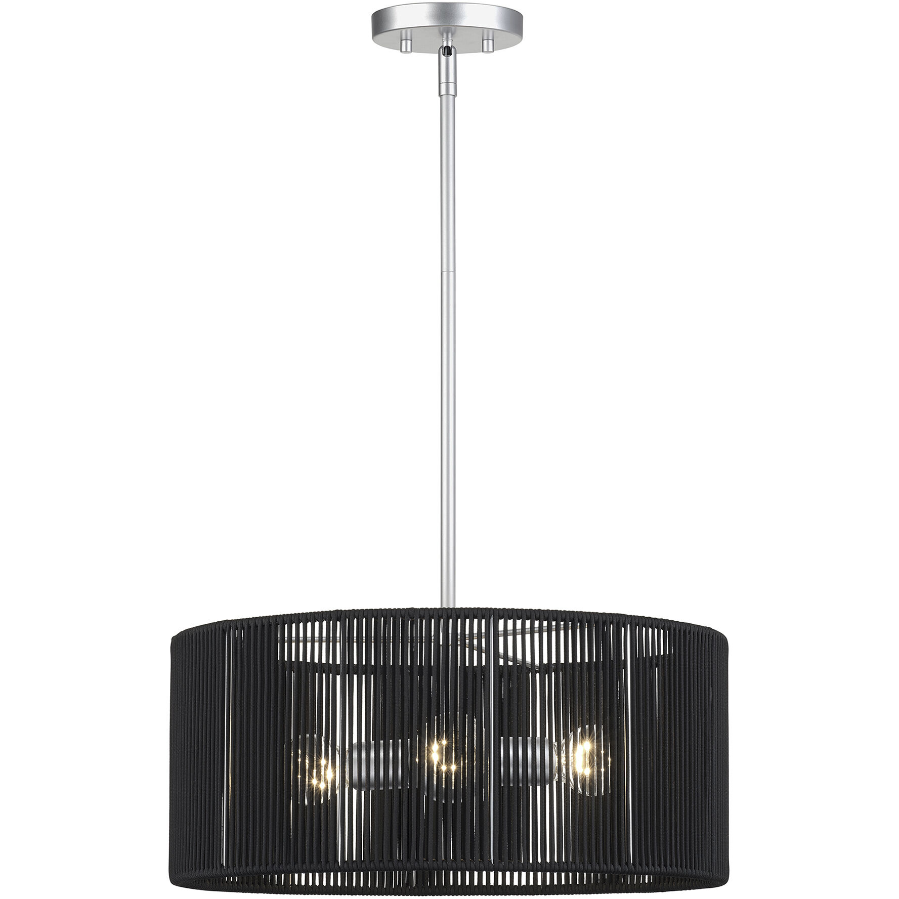 Acordia 3 Light 18 inch Painted Nickel Pendant Chandelier Ceiling Light