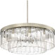 Ciara 27 inch 60.00 watt White Gold Chandelier Ceiling Light