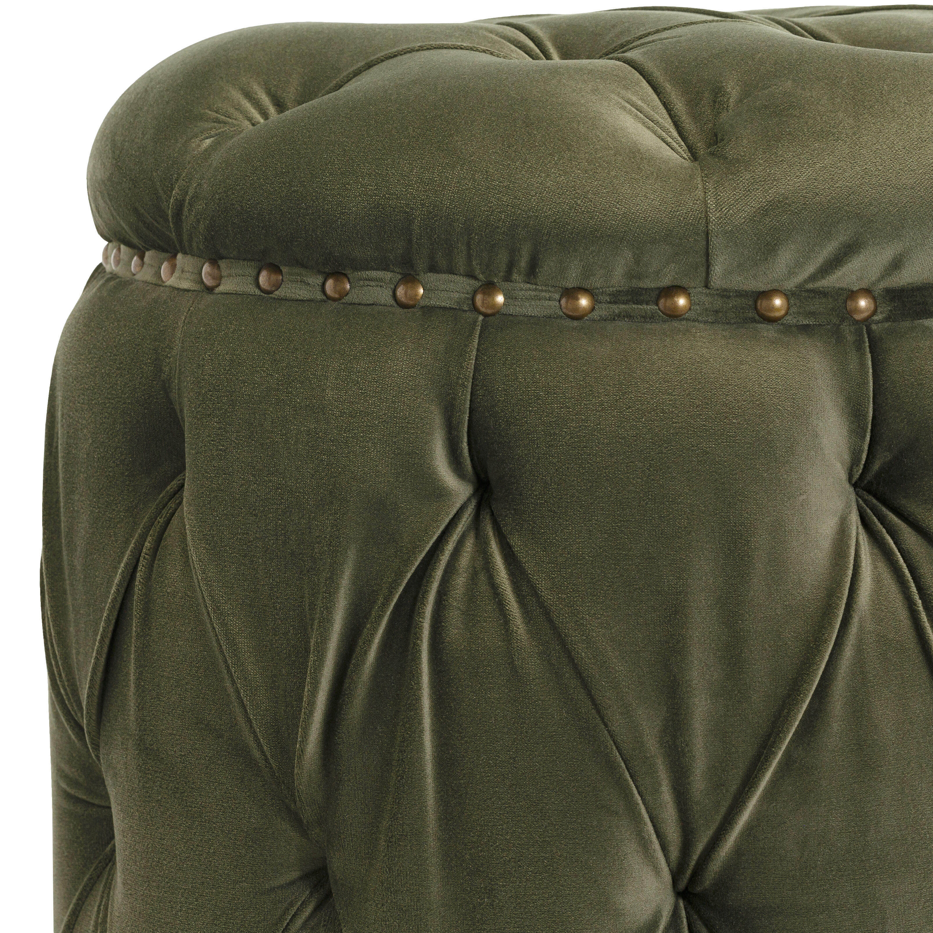 Amana 18.5 inch Dark Brown Ottoman