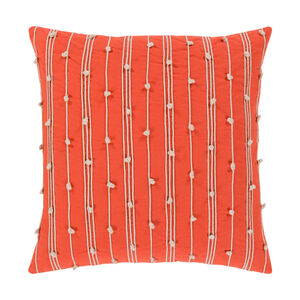 Accretion 22 X 22 inch Bright Orange and Cream Pillow Kit