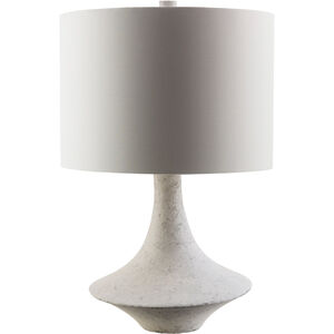 Roseto 23 inch 100 watt White Table Lamp Portable Light