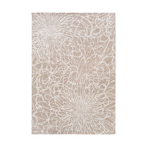Etienne 36 X 24 inch Taupe/Ivory Rugs, Wool, Bamboo Silk, and Cotton