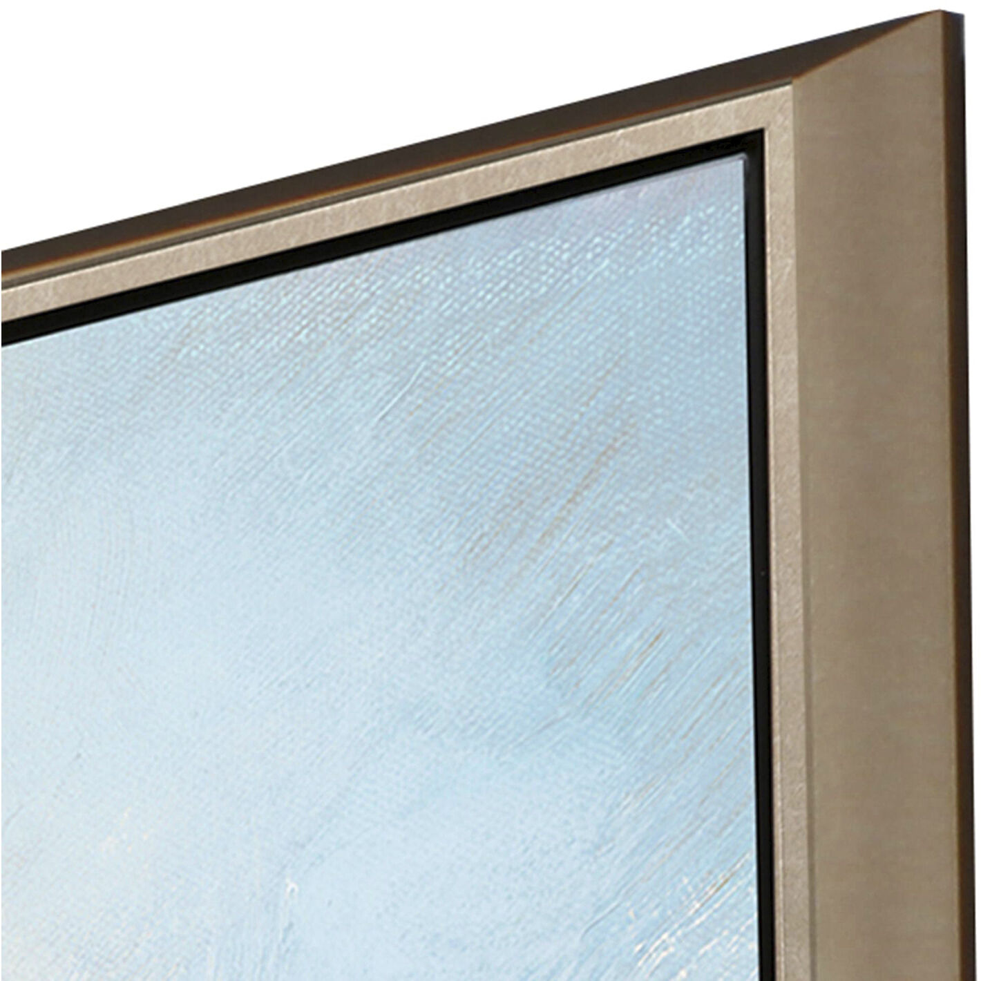 Horizon Blue and Beige and Gray and Neutral Canvas