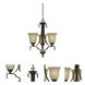 Dabois 3 Light 18 inch Gold Bronze Chandelier Ceiling Light