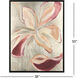 Floral Spice Red and Beige and Metallic and Neutral Canvas, The Studio