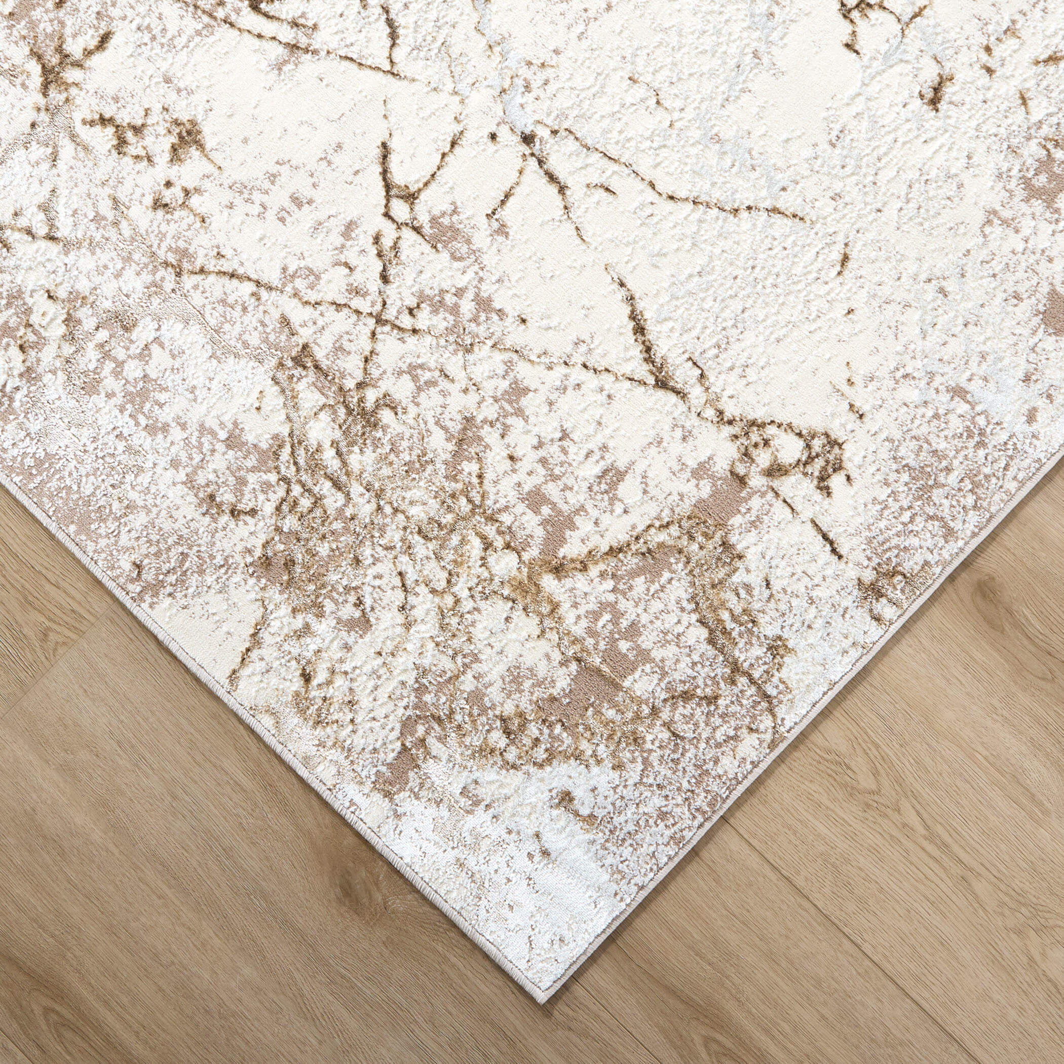 Livia 90 X 63 inch Gold Rug in 5 x 7