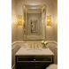 Windsor 1 Light 7 inch French Gold and Matte Black Wall Sconce Wall Light