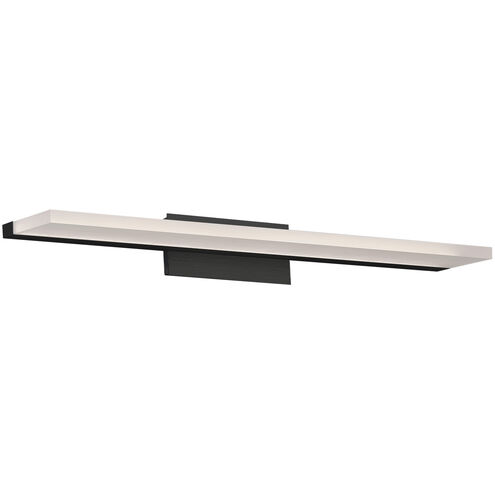 Level LED 25 inch Black Bath Vanity & Wall Light, dweLED