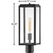 Open Air Max 1 Light 18.5 inch Black Outdoor Post Mount Lantern in Non-LED, Medium