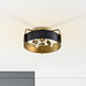 Altos 4 Light 18 inch Matte Black Semi Flush Mount Ceiling Light