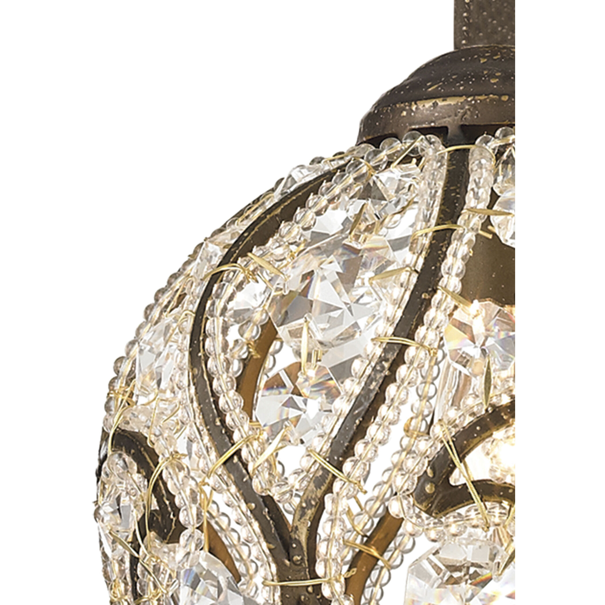 Elizabethan 1 Light 6 inch Dark Bronze Mini Pendant Ceiling Light