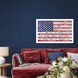 Stately Flag Multi and Blue and Red and White Framed Art, Propac