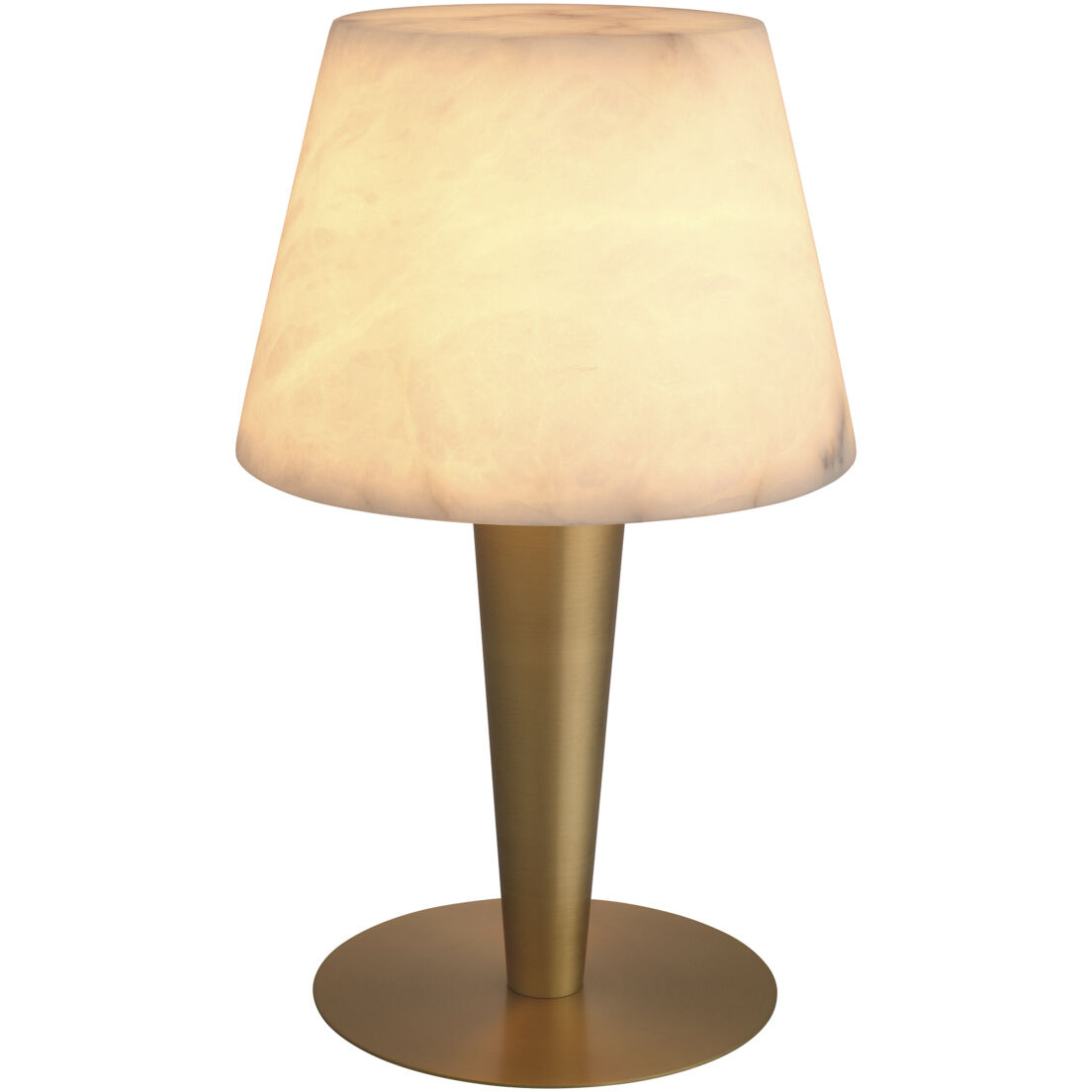 Scarlette 19.88 inch 8 watt Antique Brass with Black with Alabaster Table Lamp Portable Light