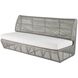 Dupont Pearl and Weathered Gray Outdoor Sofa