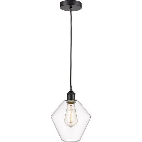 Edison Cindyrella 1 Light 8 inch Matte Black Mini Pendant Ceiling Light