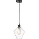 Edison Cindyrella 1 Light 8 inch Matte Black Mini Pendant Ceiling Light