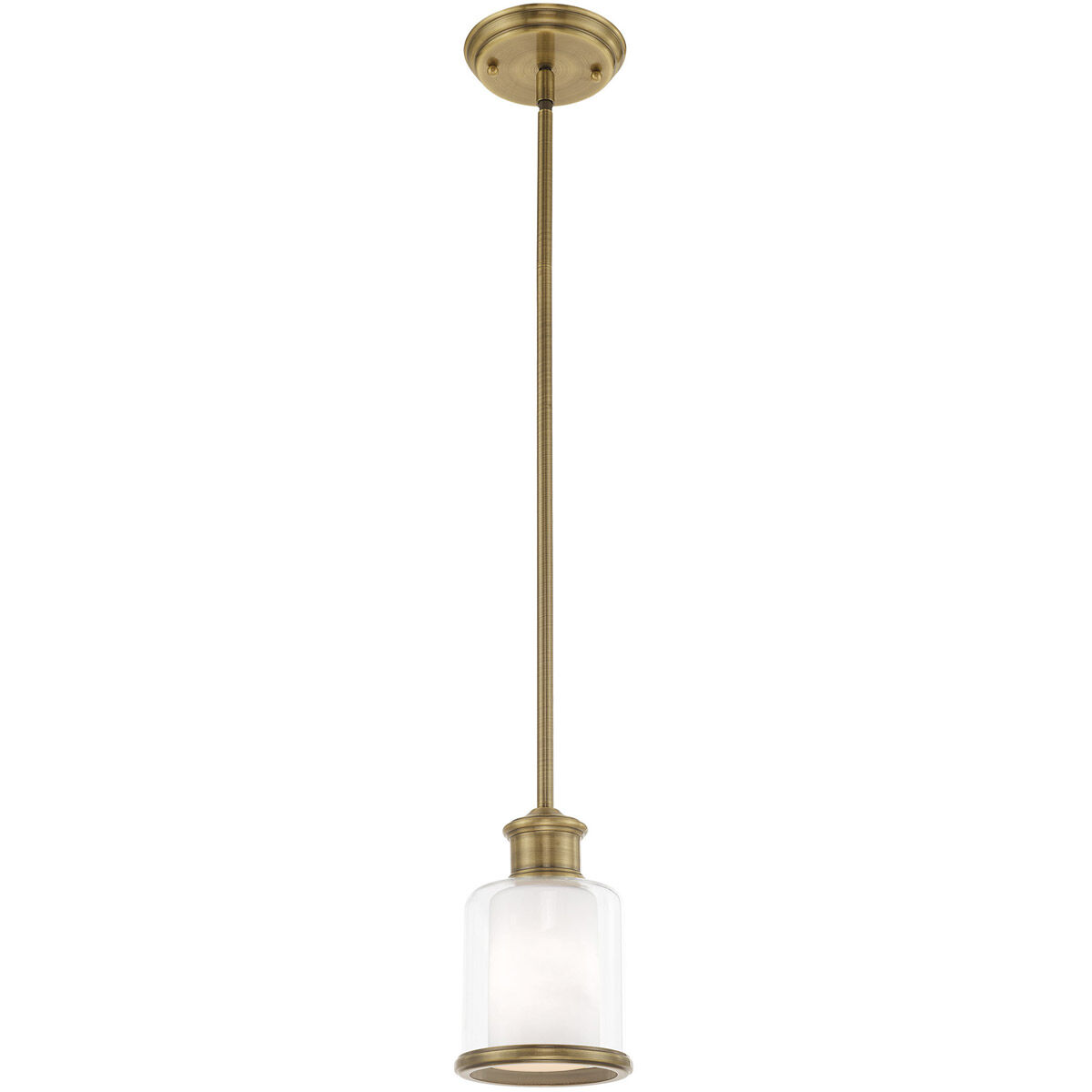 Middlebush 1 Light 6 inch Antique Brass Mini Pendant Ceiling Light