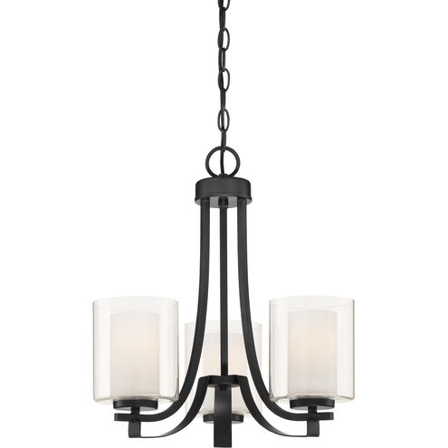 Parsons Studio 3 Light 18 inch Sand Coal Chandelier Ceiling Light