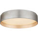 Shaw LED 17 inch Burnished Silver Leaf Flush Mount Ceiling Light, Large